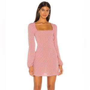 Flynn Skye polka dot pink mini dress